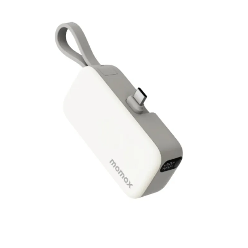 MOMAX 1-Power Mini 3合1 USB-C 流動電源 5000mAh 白色