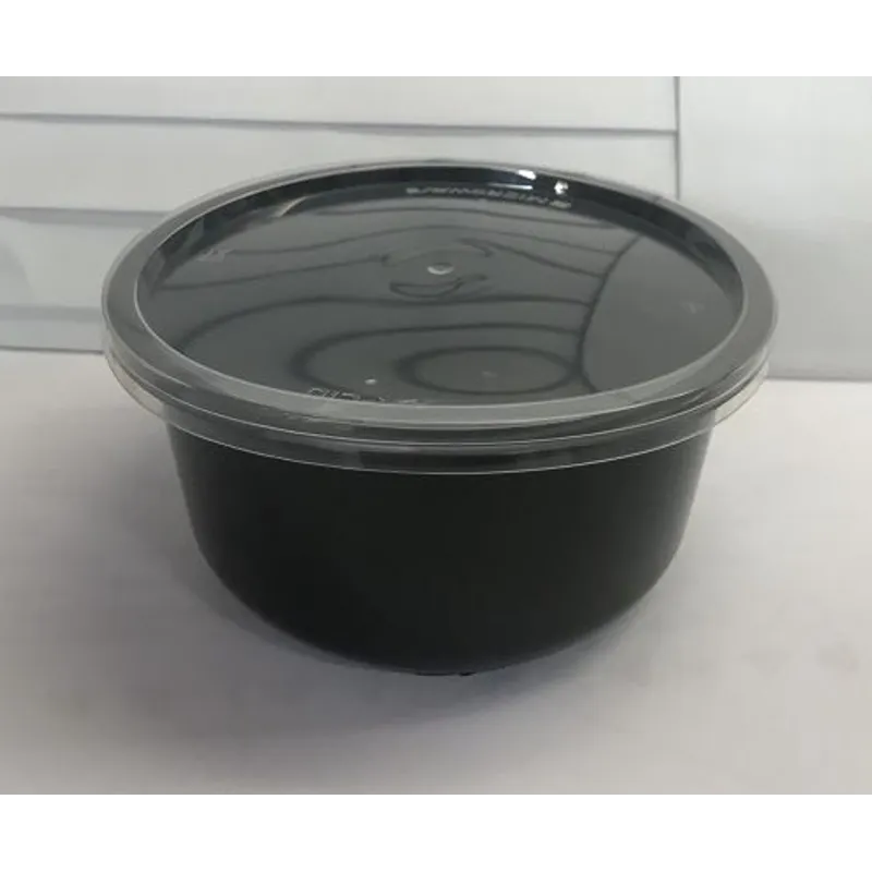 14安黑色微波碗-有腳-Ø118 x 60 mm