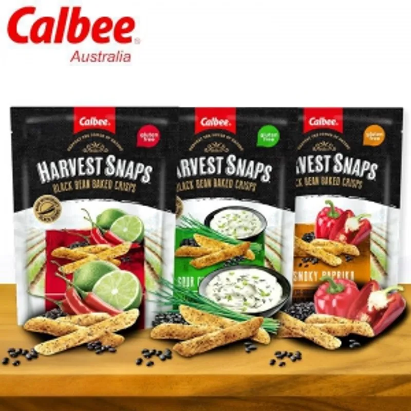 泰國進口膨化零食卡樂比calbee黑豆脆條85g（酸奶味，酸辣味，辣味）