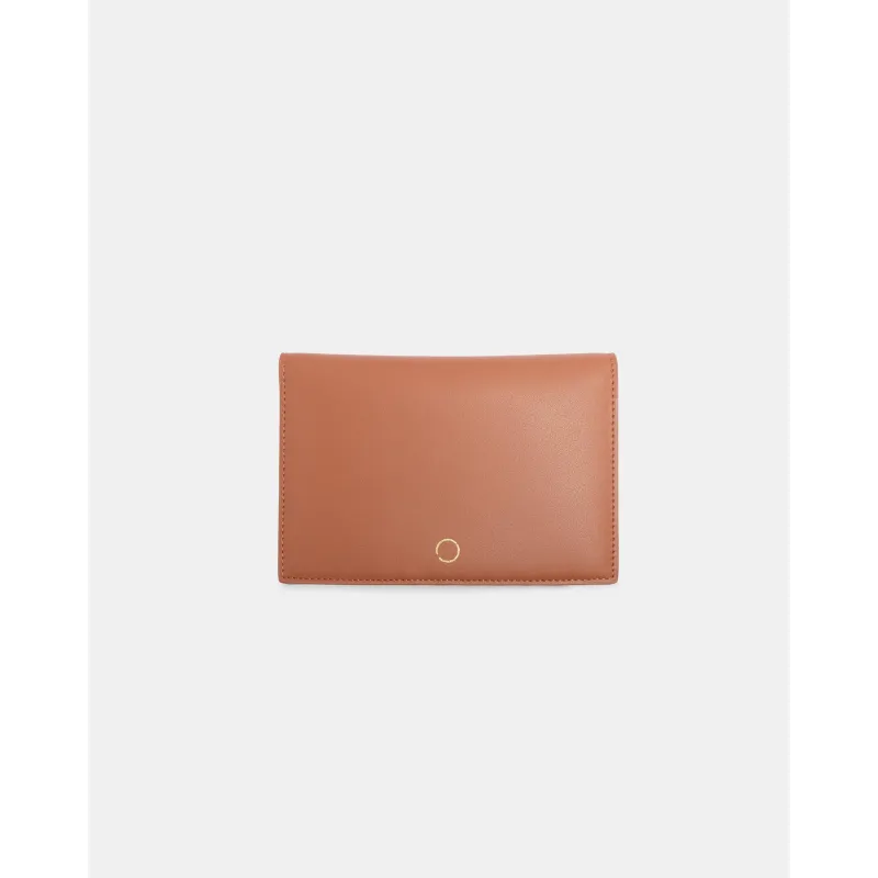 BO Bi-Fold Card Holder – TAN