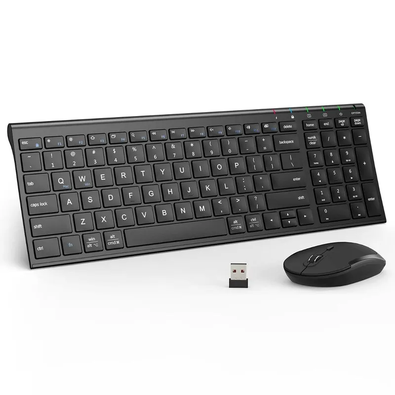ICLEVER 全尺寸無線充電鍵盤和滑鼠組合 ICGK03/BK