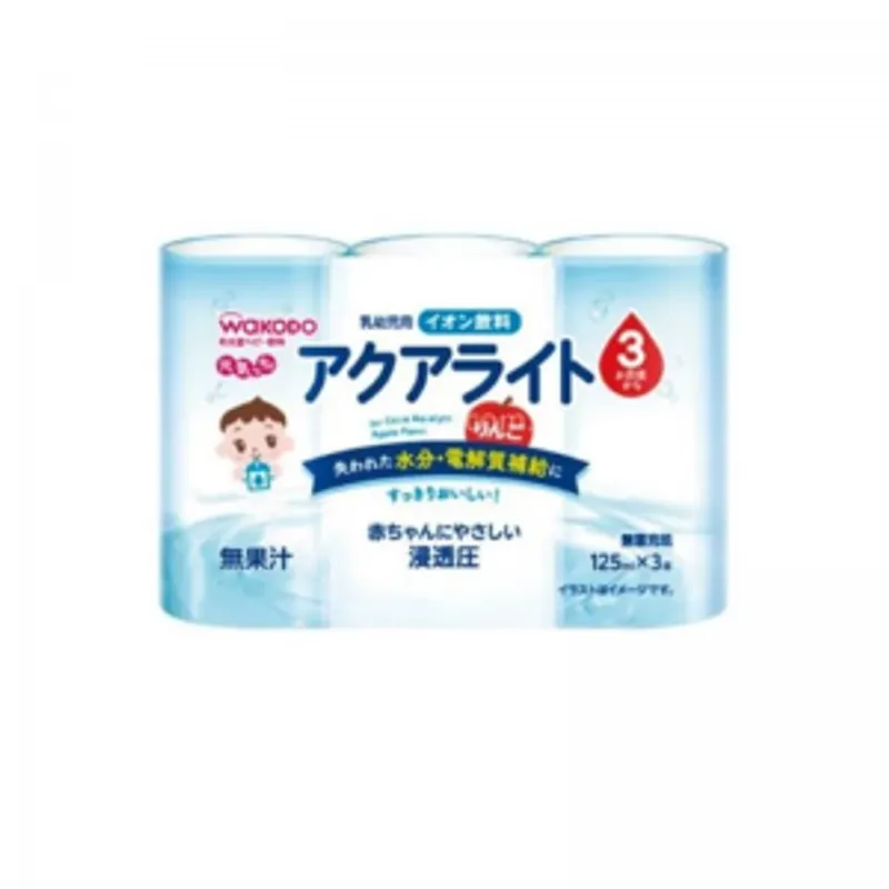 和光堂 3個月起嬰兒電解飲品 (蘋果味)125ml x 3支 16排/箱