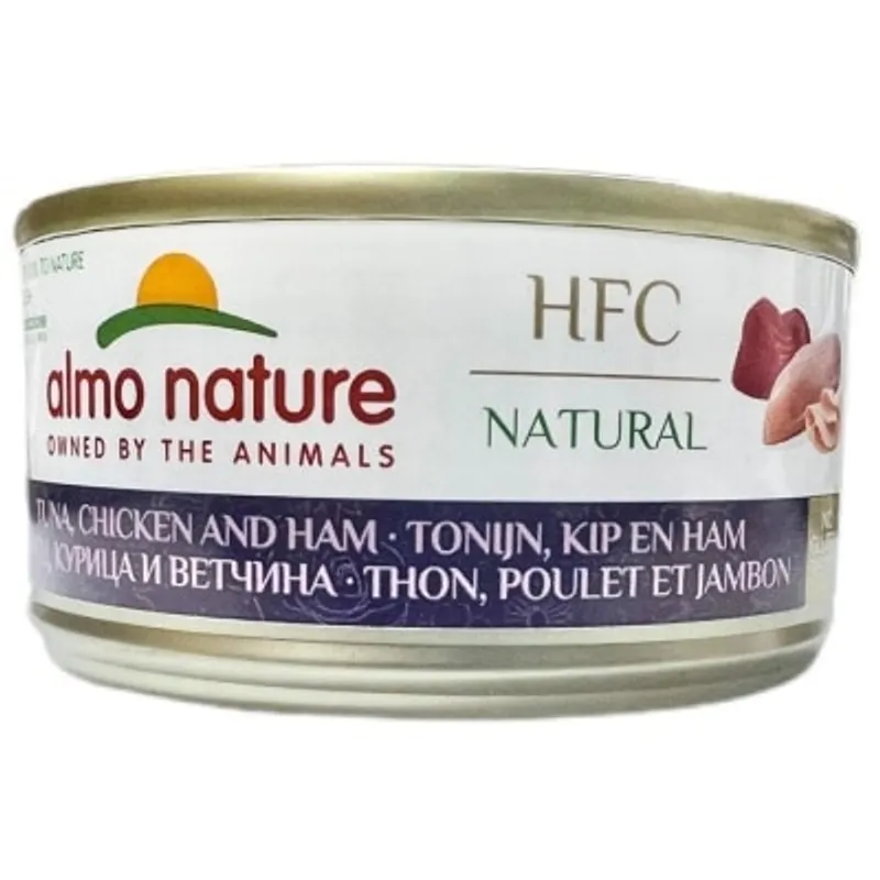 ALMO NATURE 雞肉,吞拿魚,火腿 貓罐頭 (70g) almo nature
