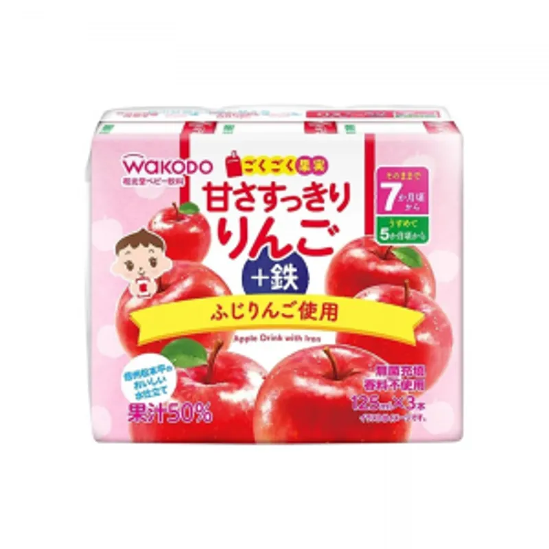 和光堂新包裝婴兒(蘋果/提子汁)125ml x 3支 16排裝