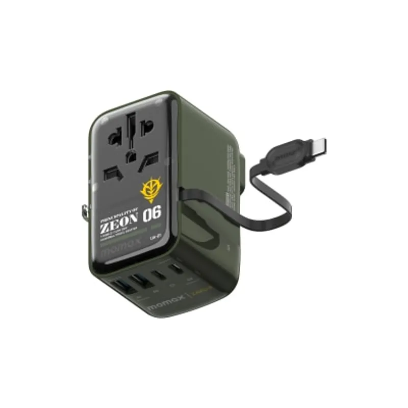 Momax 1-World+ Flow 35W 4-插口 內建 USB-C 充電線