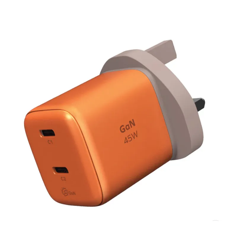 MOMAX 1-Charge 2-Port GaN 45W充電器 橙