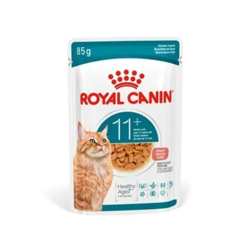 Royal Canin FHN 老齡貓 11+ 主食濕糧 (肉汁） *Ageing Cat 11+ (Gravy)* 85g [4200200]