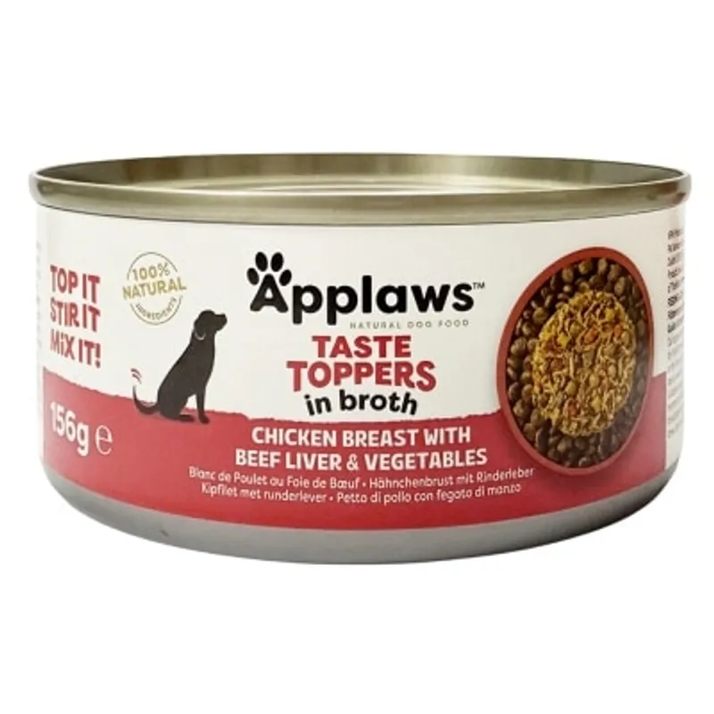 APPLAWS 雞柳牛肝蔬菜狗罐頭 (156g) 560423 APP-3036