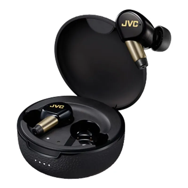 JVC 木單元真無線入耳式耳機(鋼琴黑色) HAFW5100T/BJ