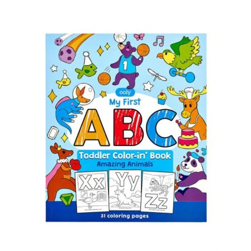 31頁動物填色簿：認識ABC（8