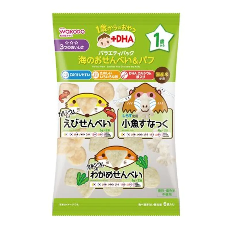 和光堂1歲起DHA什錦米餅 (6袋)