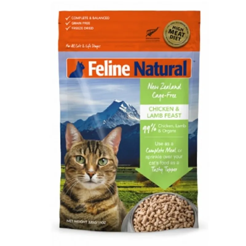 F9 Feline Natural 脫水鮮肉貓糧 – 雞肉及羊肉配方