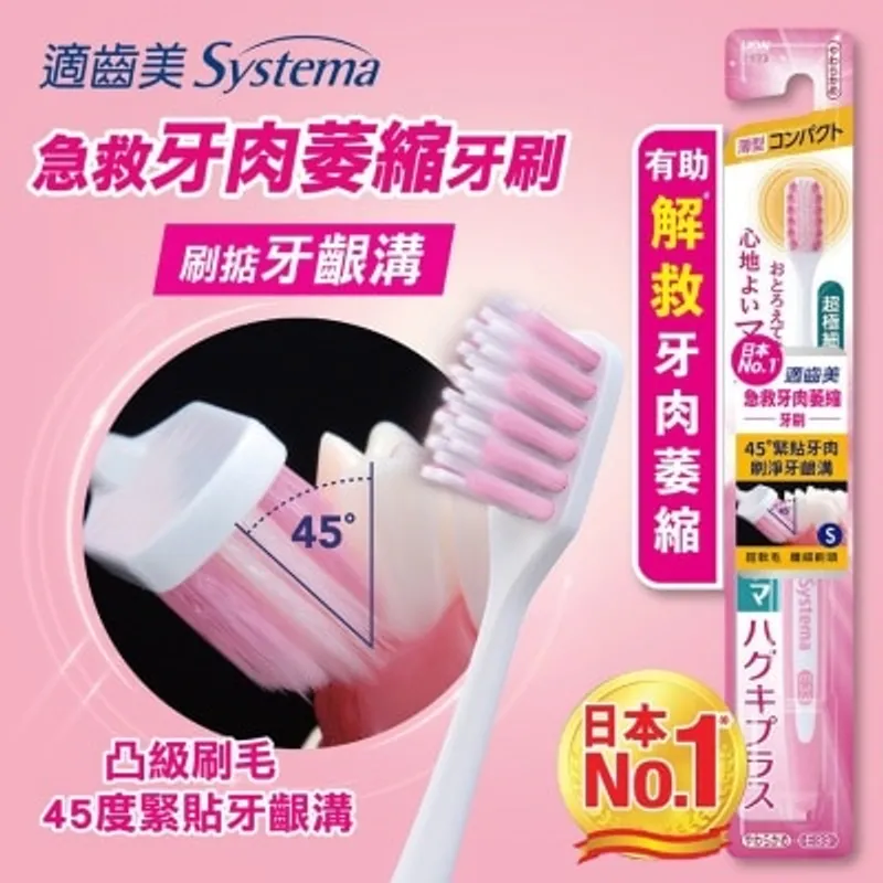 SYSTEMA 適齒美急救牙肉萎縮牙刷(纖巧軟毛)