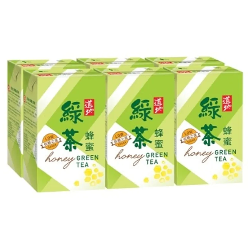 道地 蜂蜜綠茶250毫升 6包裝