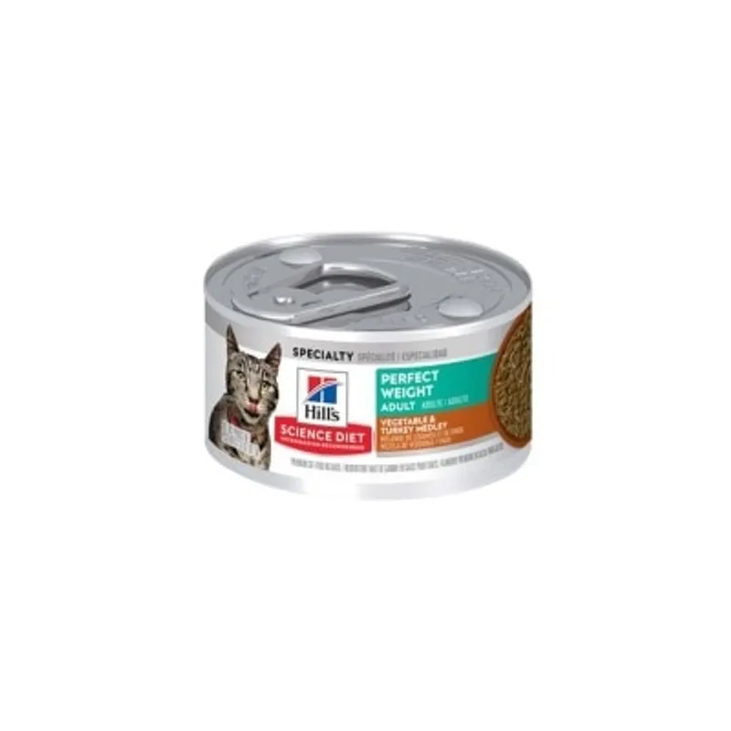 Hills 希爾思 Science Diet 完美體重 火雞肉, 佐燉菜配方 成貓罐頭 2.9oz/82g [608492]