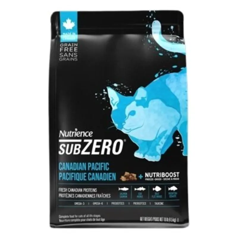 Nutrience SubZero 冷凍脫水鮮三文魚、鯡魚 無穀物七種魚 全貓配