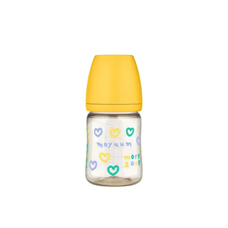 Moyuum宽口奶瓶170ml/6oz(黄色)