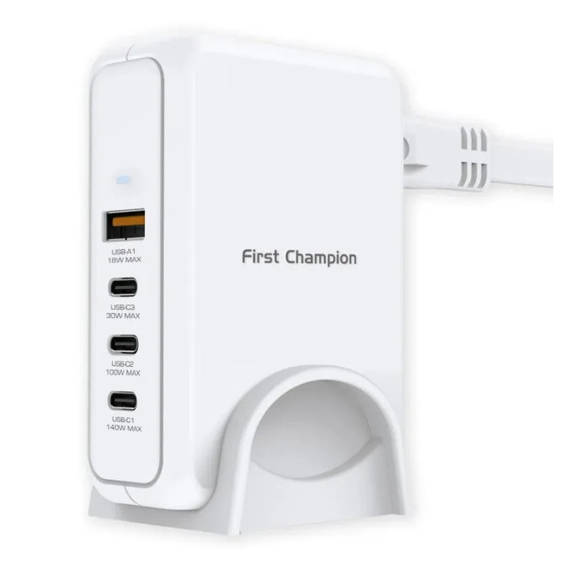 FIRSTCHAMPION USB桌上氮化鎵(GaN)快速充電器(140W) FCUPC140PD3C1AUK