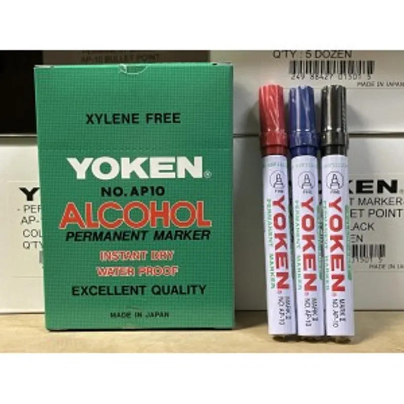 YOKEN 日金牌 AP-10圓頭油性麥克筆