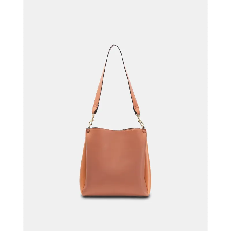 Two-Tone Tote – CARAMEL & TAN