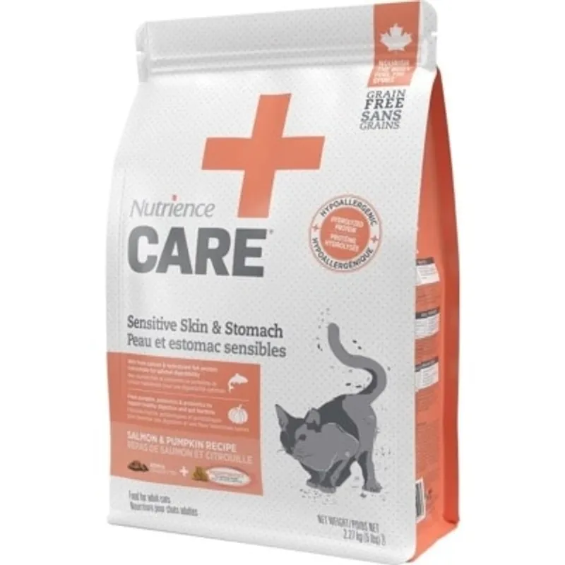 Nutrience CARE 過敏皮膚及腸胃配方 貓乾糧 5lb [C2407] (橙紅)