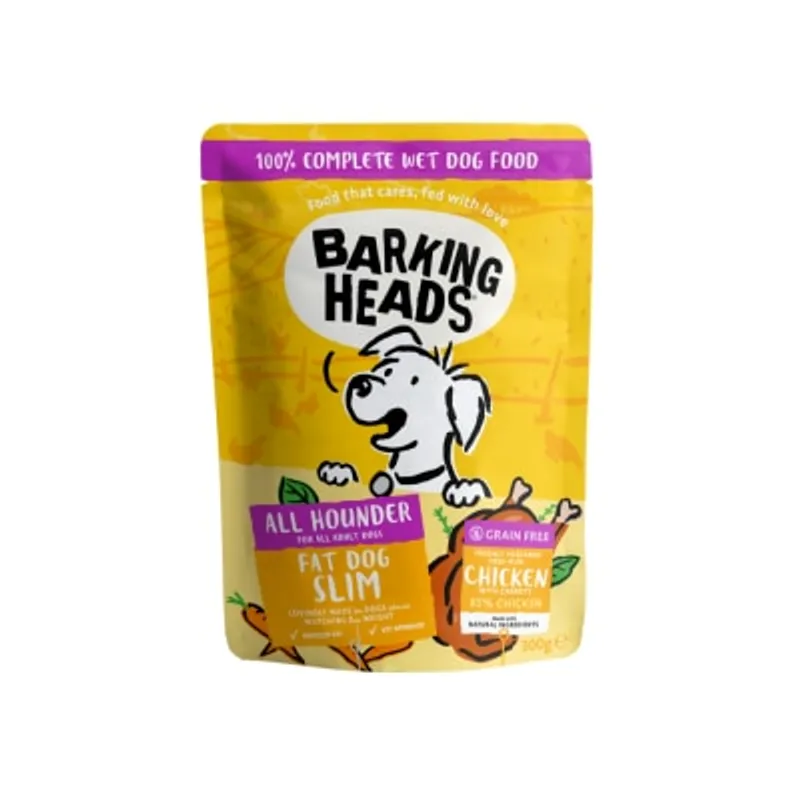 無穀物低卡減肥放養雞成犬主食濕包 (300g)- BARKING HEADS