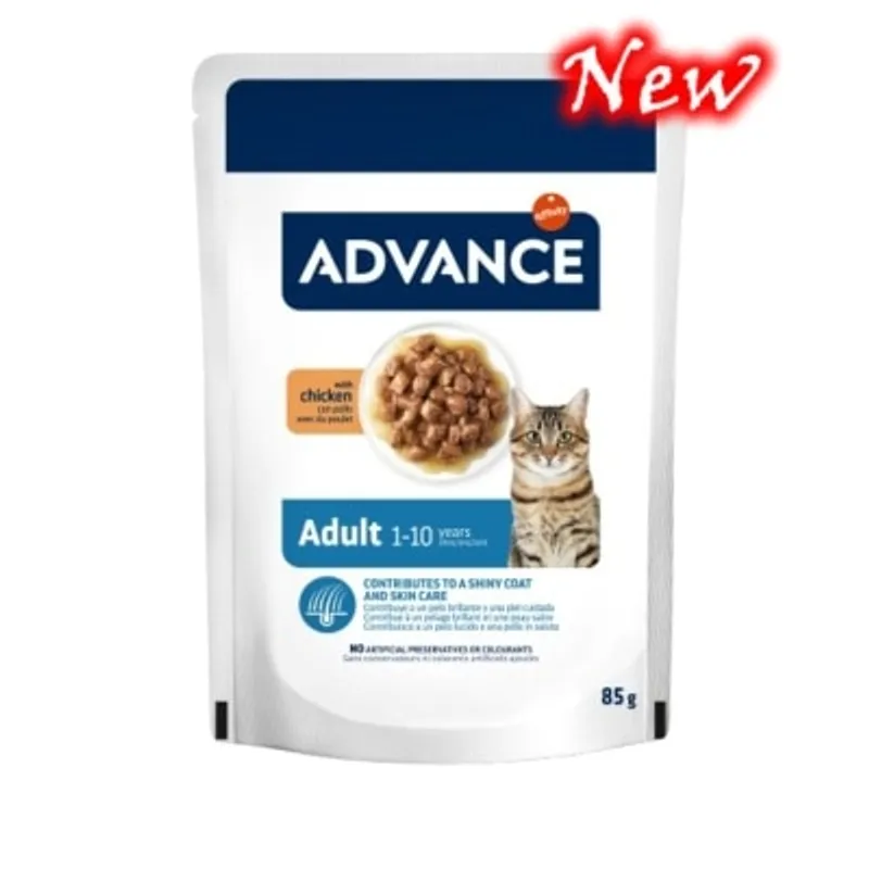 ADVANCE 日常護理系列 貓濕糧 成貓濕糧 - 雞肉 85g