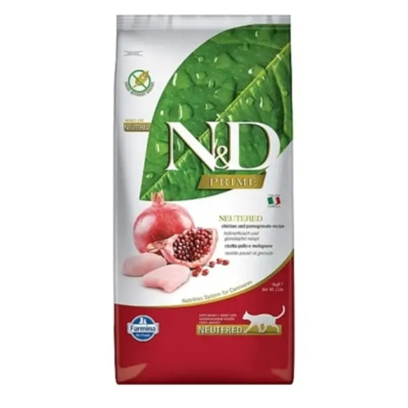 Farmina N&D 法米納 無穀物絶育貓配方雞肉石榴 乾貓糧