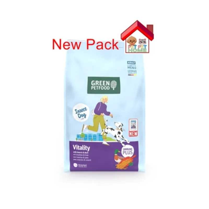 GREEN PETFOOD Duplicated - Insect Dog Balance 鴨肉+蟲蟲蛋白體重控制/老犬防敏(無穀物) 乾狗糧 7.5kg (紫標) [GP4390] (新舊包裝隨機發貨)