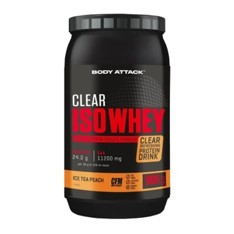 BODY ATTACK 無乳糖透明分離乳清蛋白 900克- 冰蜜桃茶味