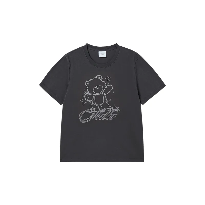 acme de la vie 女士AC熊印花T恤