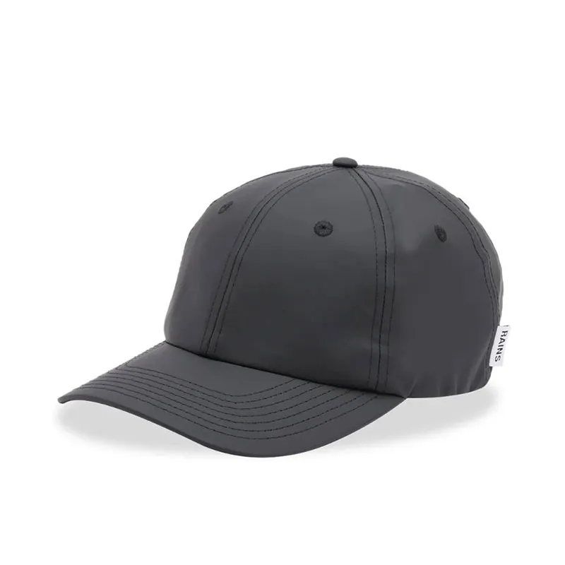 RAINS 13600-01 Cap W1 Black-运动休闲帽子