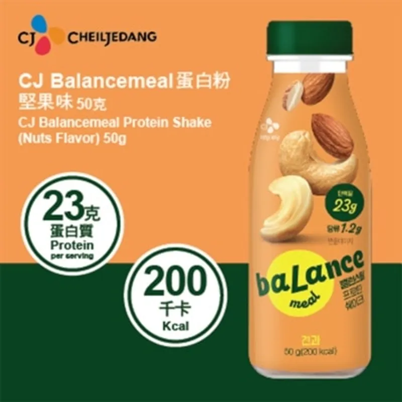 CJ BALANCEMEAL蛋白粉堅果味代餐50克