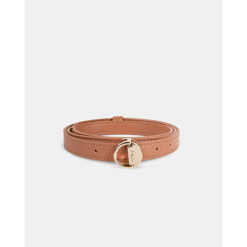 🌽 Corn Leather Belt – TAN