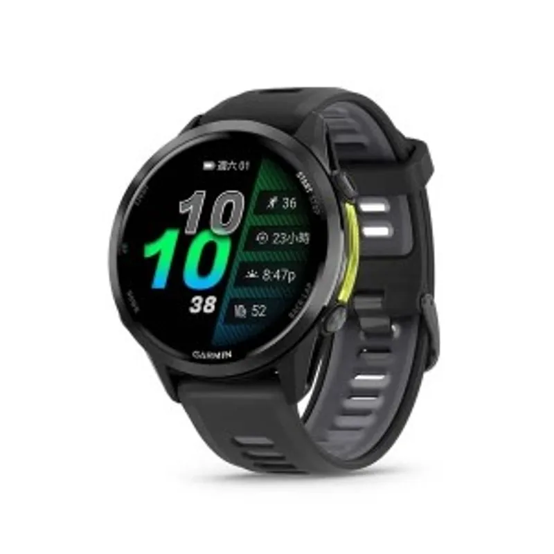Garmin Forerunner 970 GPS 全方位鐵人運動錶 獵影黑 / 躍動黃 (護蓋設計)
