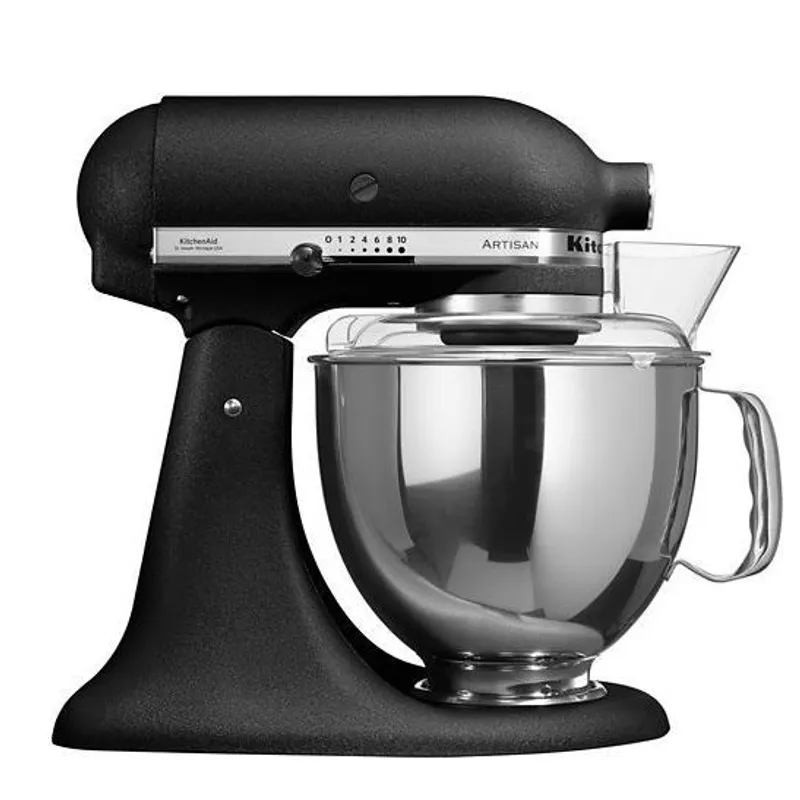 KITCHENAID 4.8公升抬頭式廚師機 (雙碗 & 雙攪拌槳) (鑄鐵黑) 5KSM175PSBBK