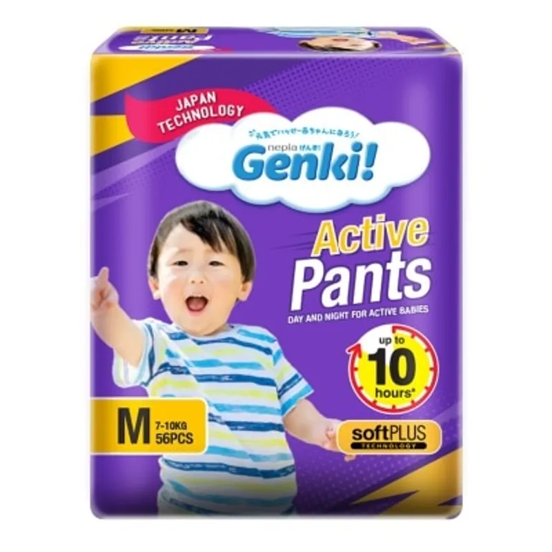 NEPIA 妮飄 GENKI! 柔軟活力嬰兒學習褲 M56