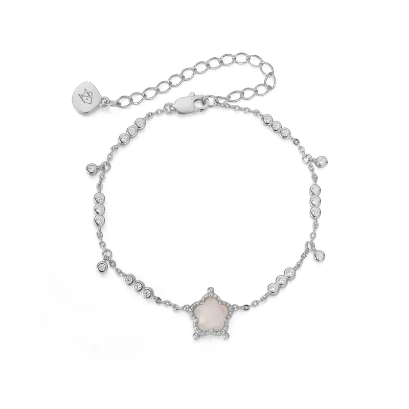Bubble Flora Silver Bracelet