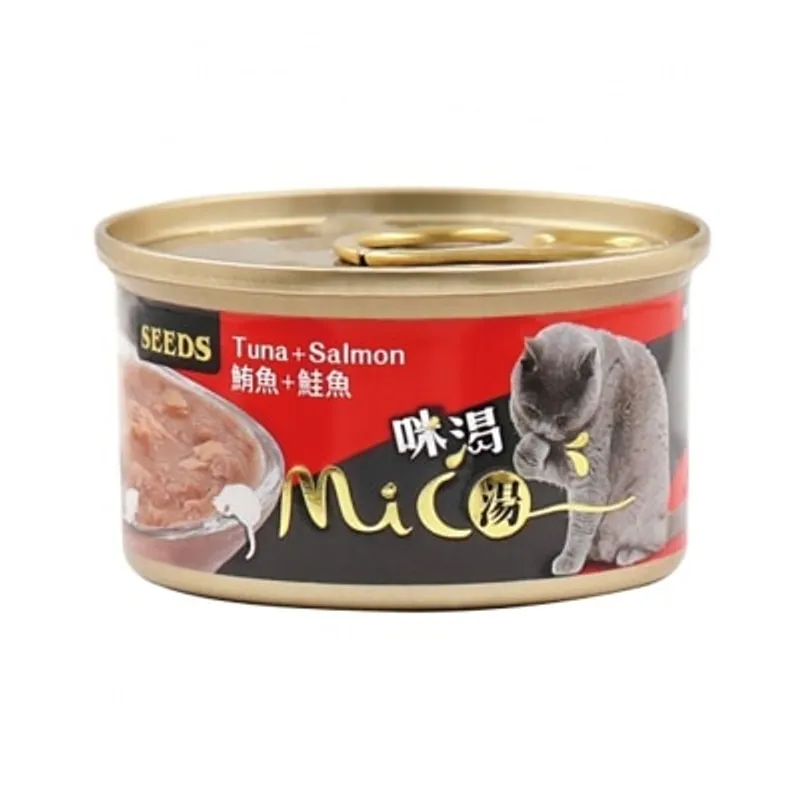 種子 Mico機能湯罐 鮪魚+鮭魚 貓罐頭 (85g) 829768