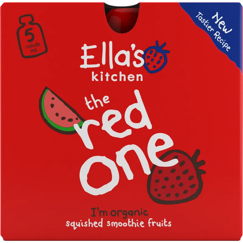 Ella's Kitchen 有機紅色雜果蓉五包盒裝 90GX5
