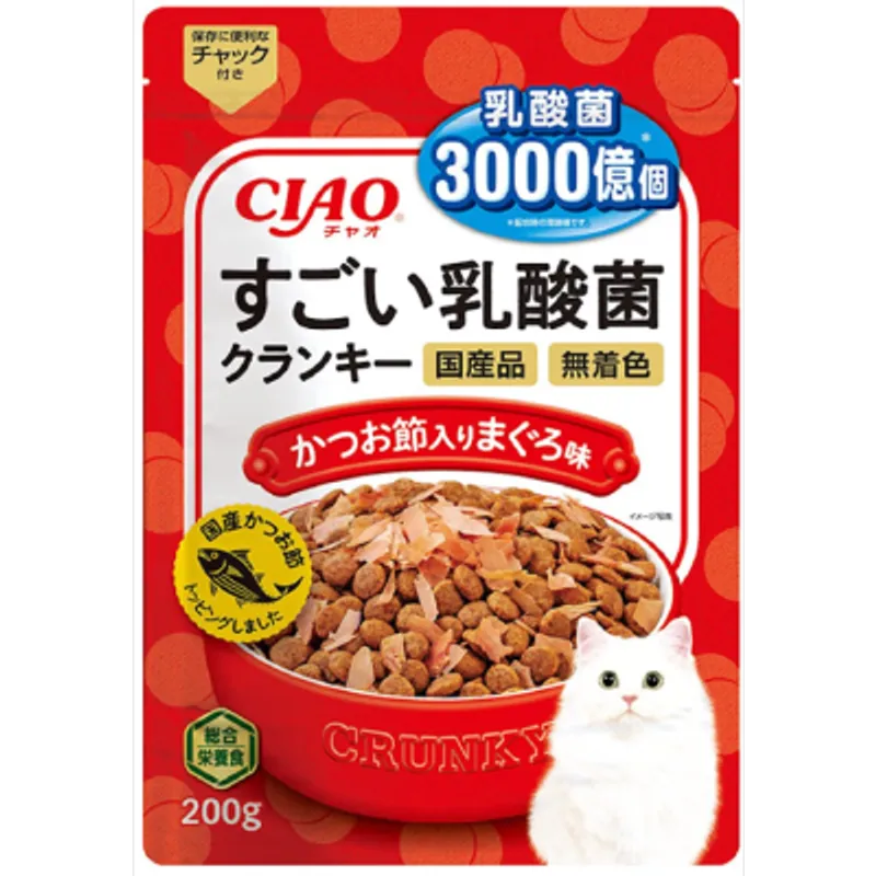 INABA CIAO -3000億個乳酸菌夾心乾糧系列 - 木魚入 吞拿魚味貓糧 (P-251)