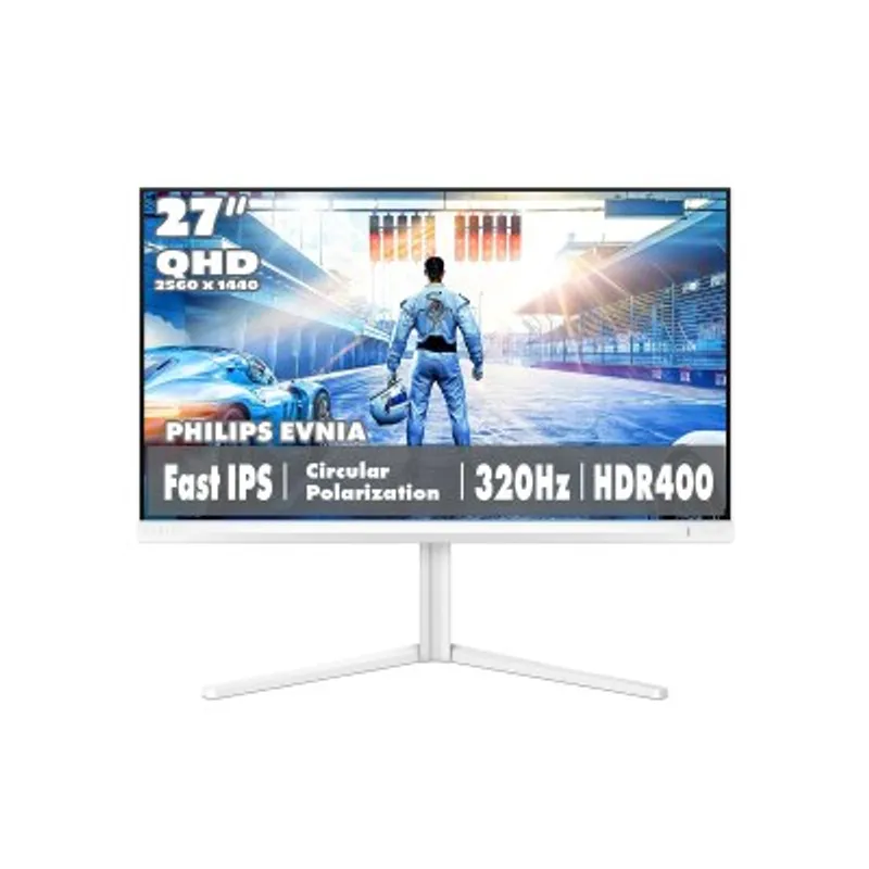 PHILIPS 飛利浦 EVNIA 27M2N5501UK 27" 2K QHD Fast IPS 320Hz 圓偏光電競顯示器