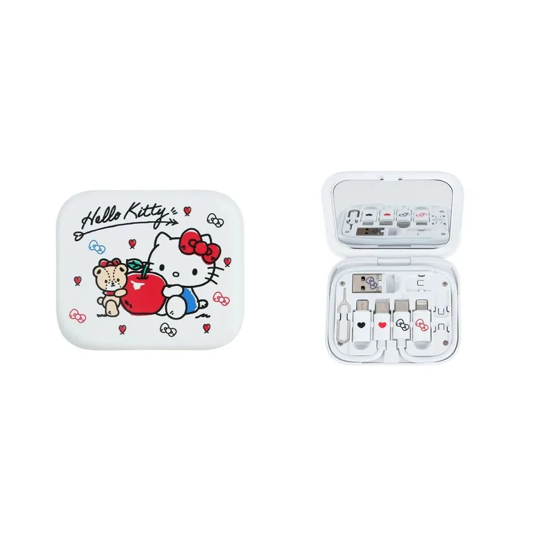 CLUEBOX 6合1數據/充電電線套件連鏡盒(Hello Kitty) CBUSBC1KIT/KT