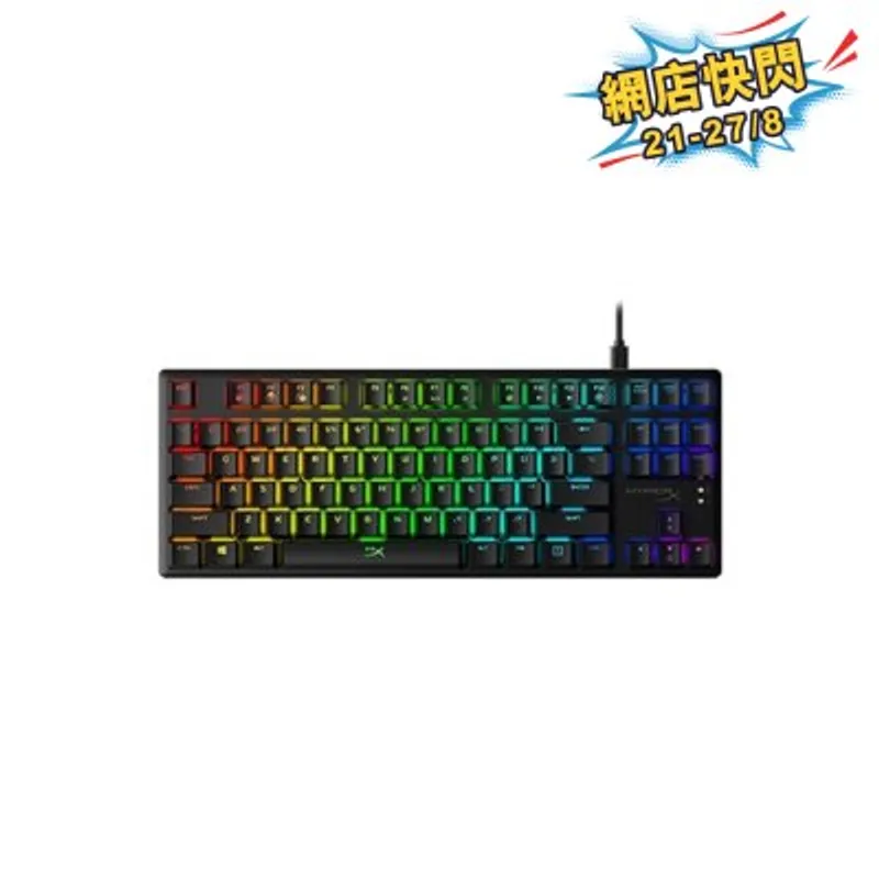 HyperX Alloy Origins Core 機械式有線電競鍵盤 (紅軸)