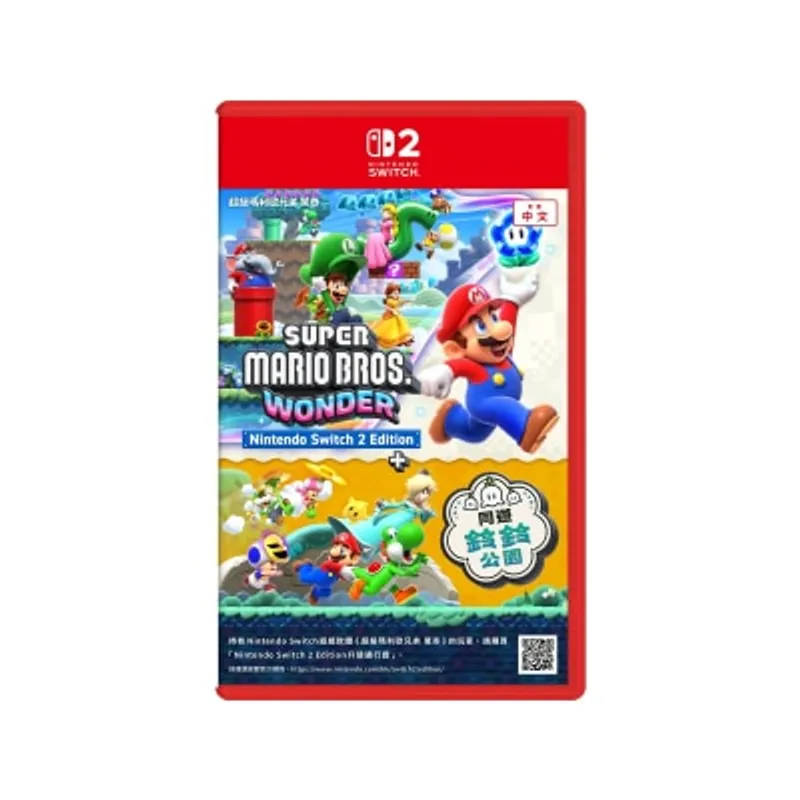 NINTENDO 任天堂 超級瑪利歐兄弟 驚奇 Switch 2 Edition ＋ 同遊鈴鈴公園 遊戲軟件