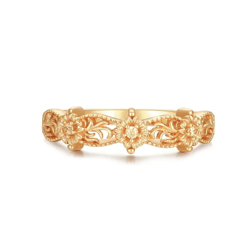 Aster｜Gold Floral Ring