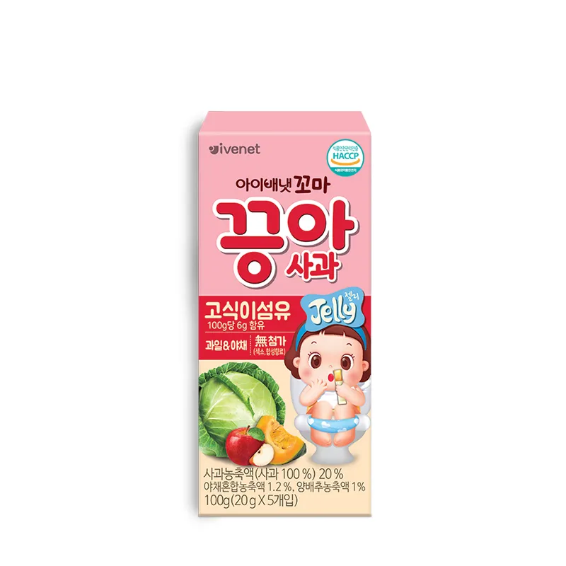 IVENET贝贝 膳食纤维果冻(苹果蔬菜)100克
