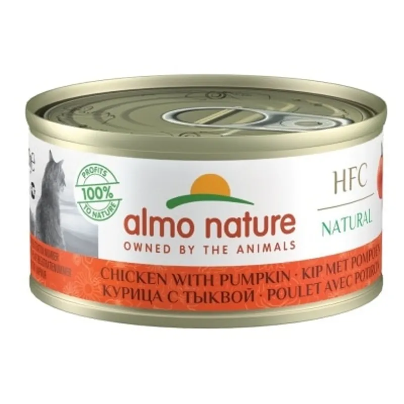 ALMO NATURE HFC Natural 雞肉 南瓜(70g) almo nature貓罐頭