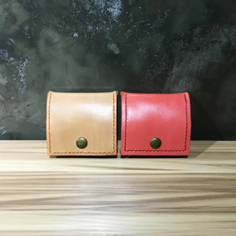 藝質Constant Creation極簡風皮革方型零錢包 7cmx7cmx1.5cm