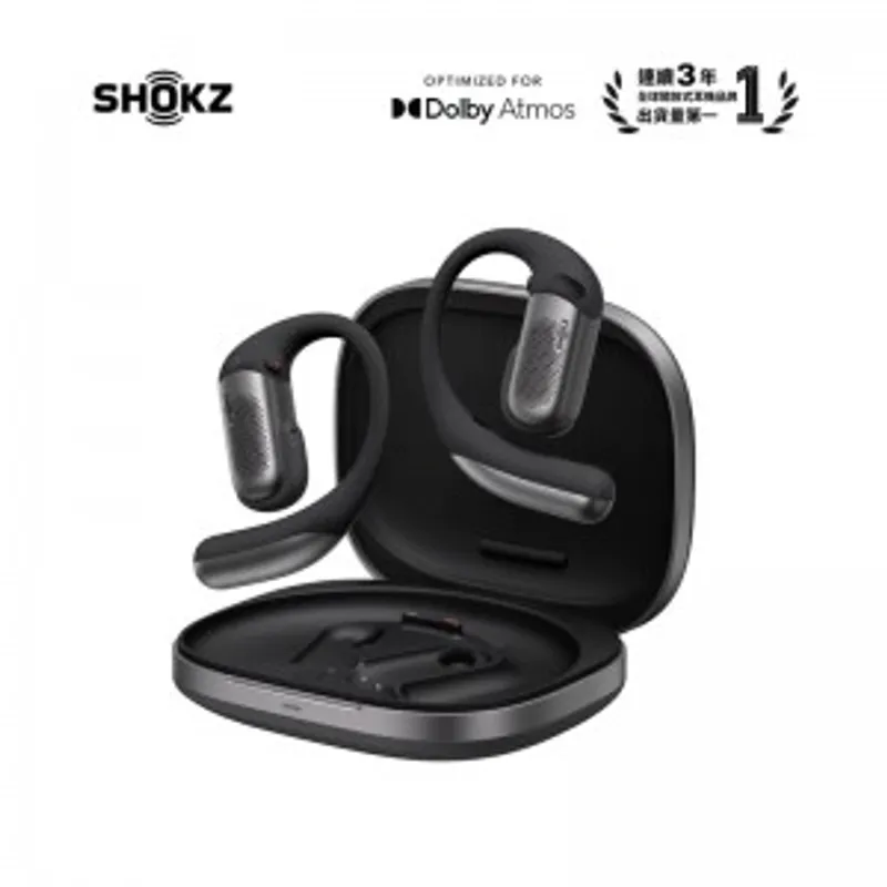 Shokz OpenFit Pro【全新旗艦級】超級雙單元開放式濾噪耳機 (顏色: 黑/白)